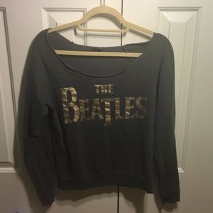 The Beatles Off the Shoulder Sweatshirt